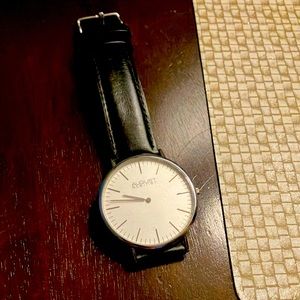 August Steiner The Frankfort Watch with Black Leather Band